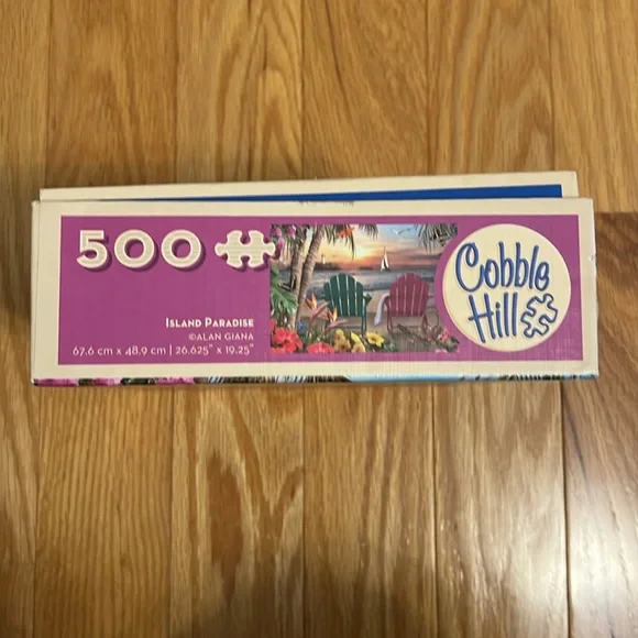 500 piece Cobble Hill Puzzle island paradise - Picture 4 of 5